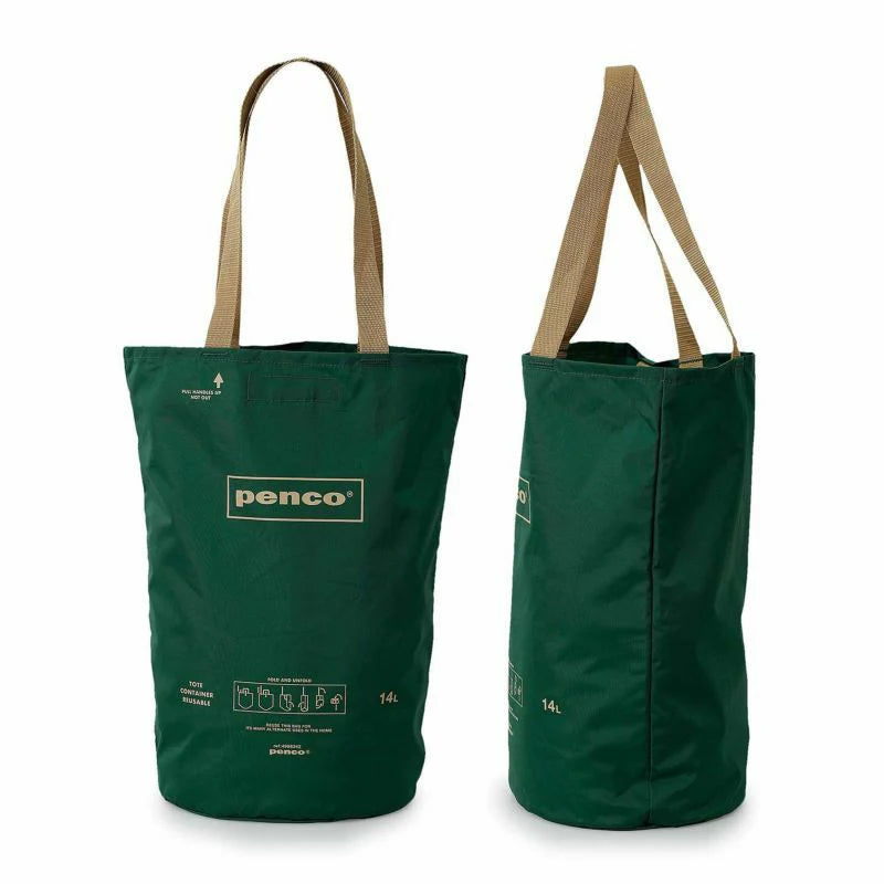 HIGHTIDE Penco Foldable Bucket Tote - Dark Green