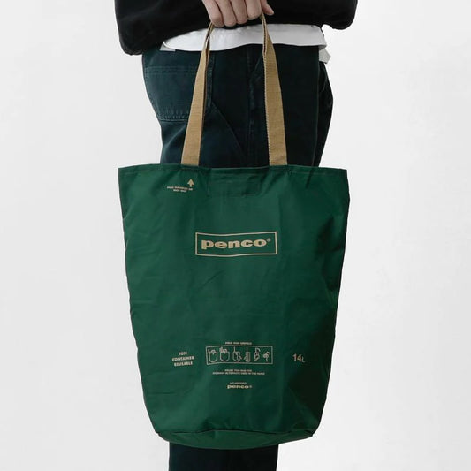 HIGHTIDE Penco Foldable Bucket Tote - Dark Green