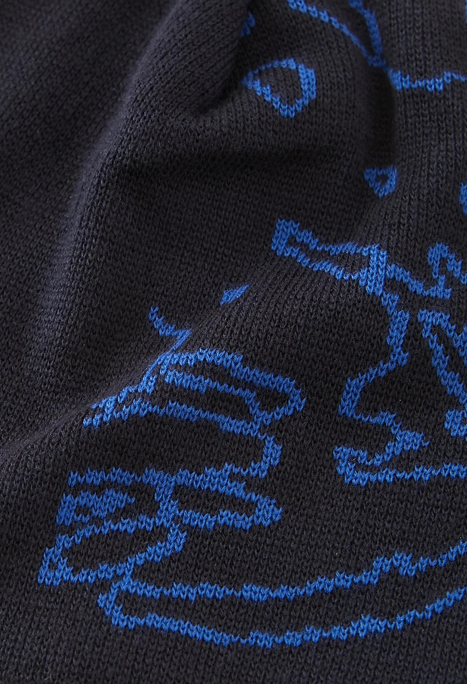Blue Blue Japan Jacquard Beanie - Navy