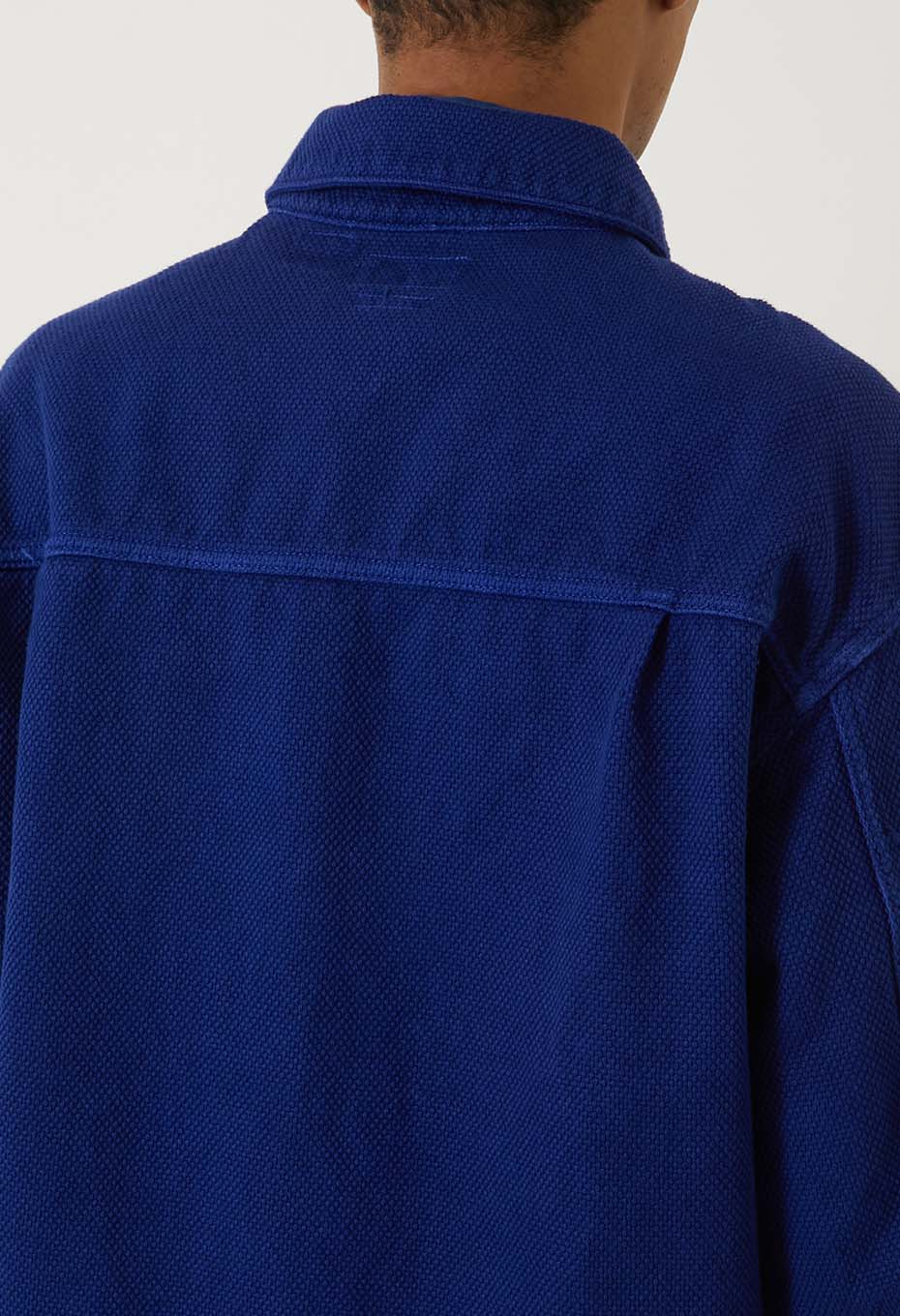 Blue Blue Japan Mens' Woven Sashiko Hand-dyed Zip-up Jacket
