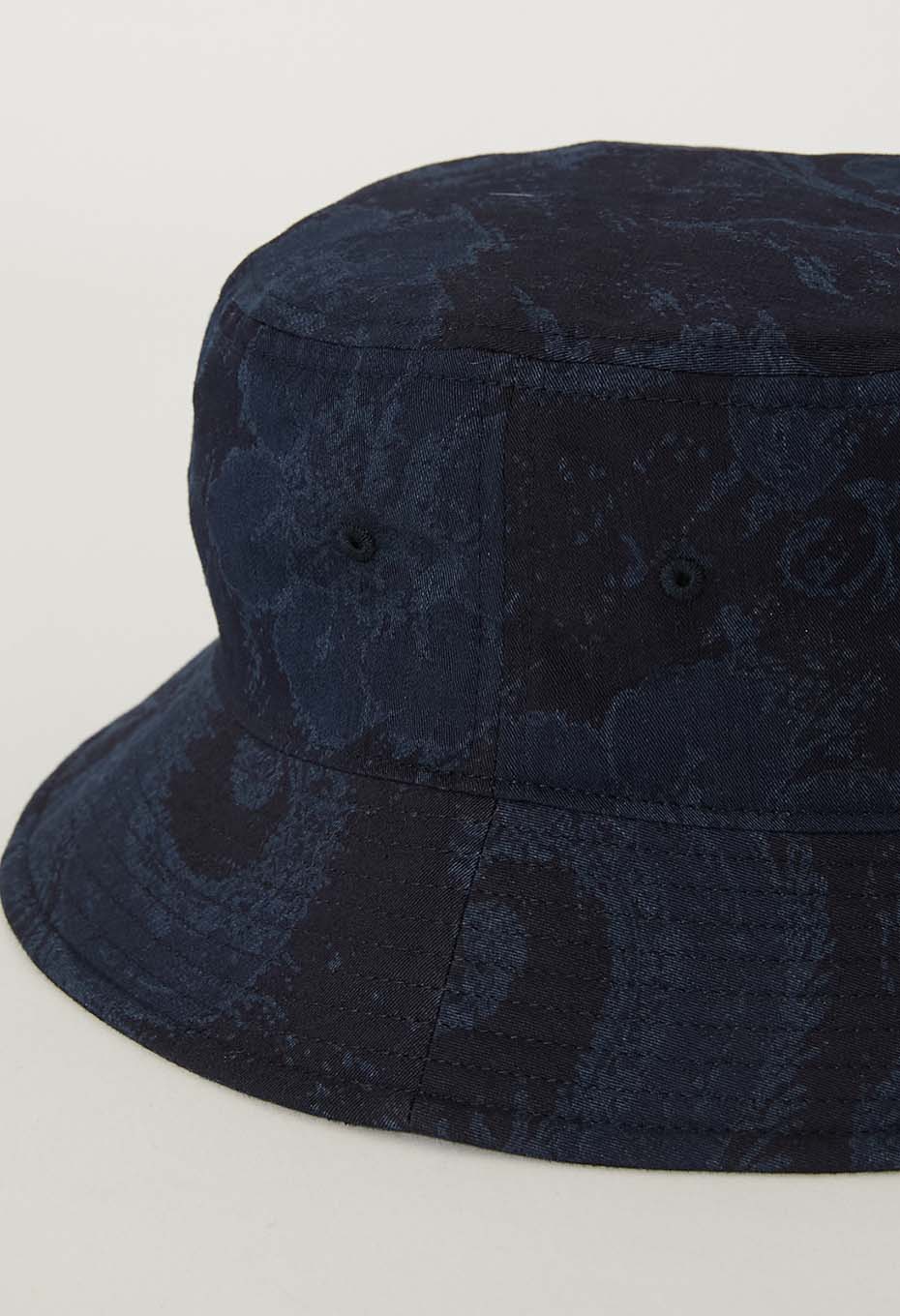 Blue Blue Japan Unisex Woven Nylon/Satin Tsujigahana Bucket Hat