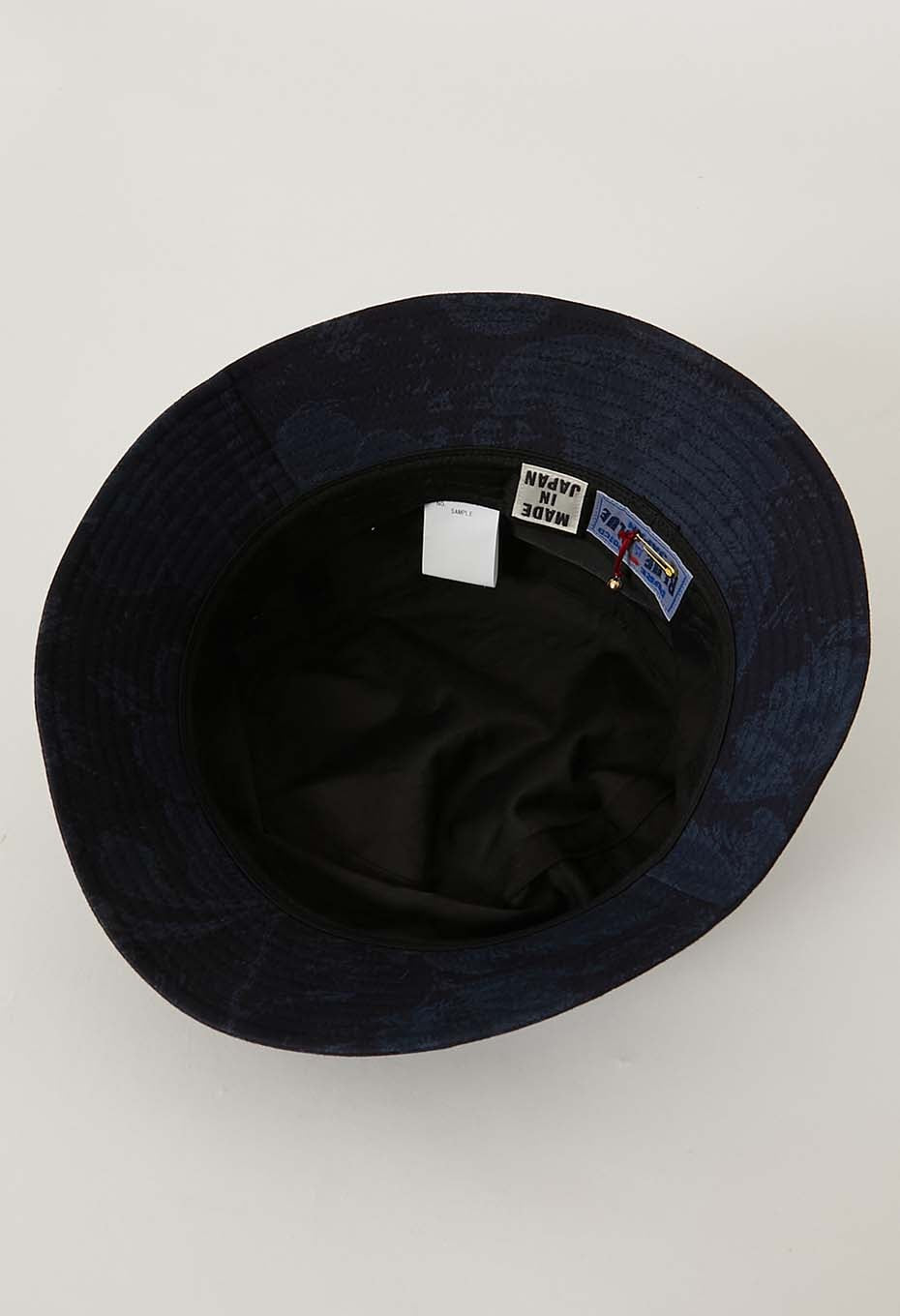 Blue Blue Japan Unisex Woven Nylon/Satin Tsujigahana Bucket Hat