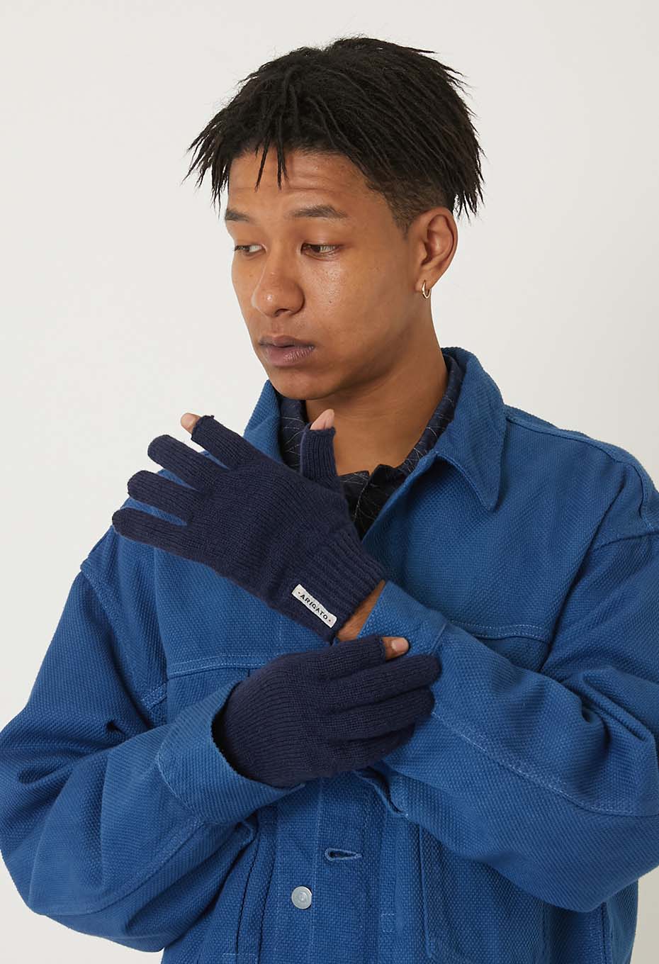Blue Blue Japan Recycled Cashmere Gloves - 2 colours