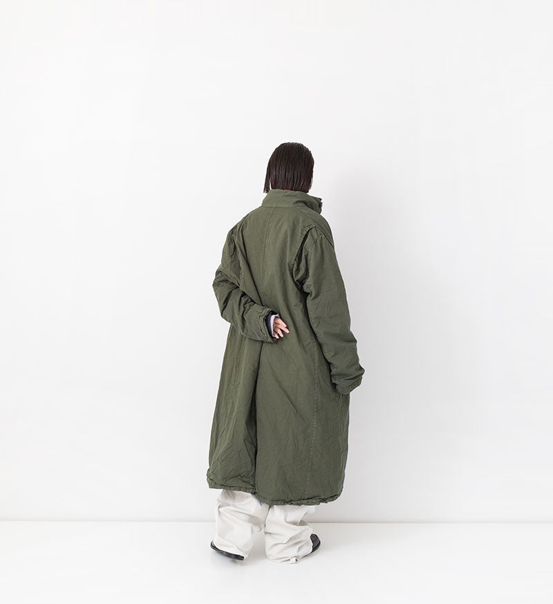 Veritecoeur Garment Dye Long Coat - Khaki