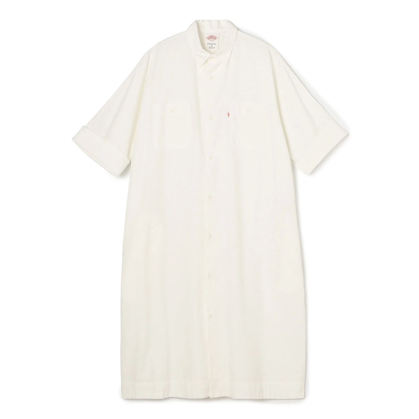 (40% off at check-out)Danton Cotton Chambry Work Dress- White