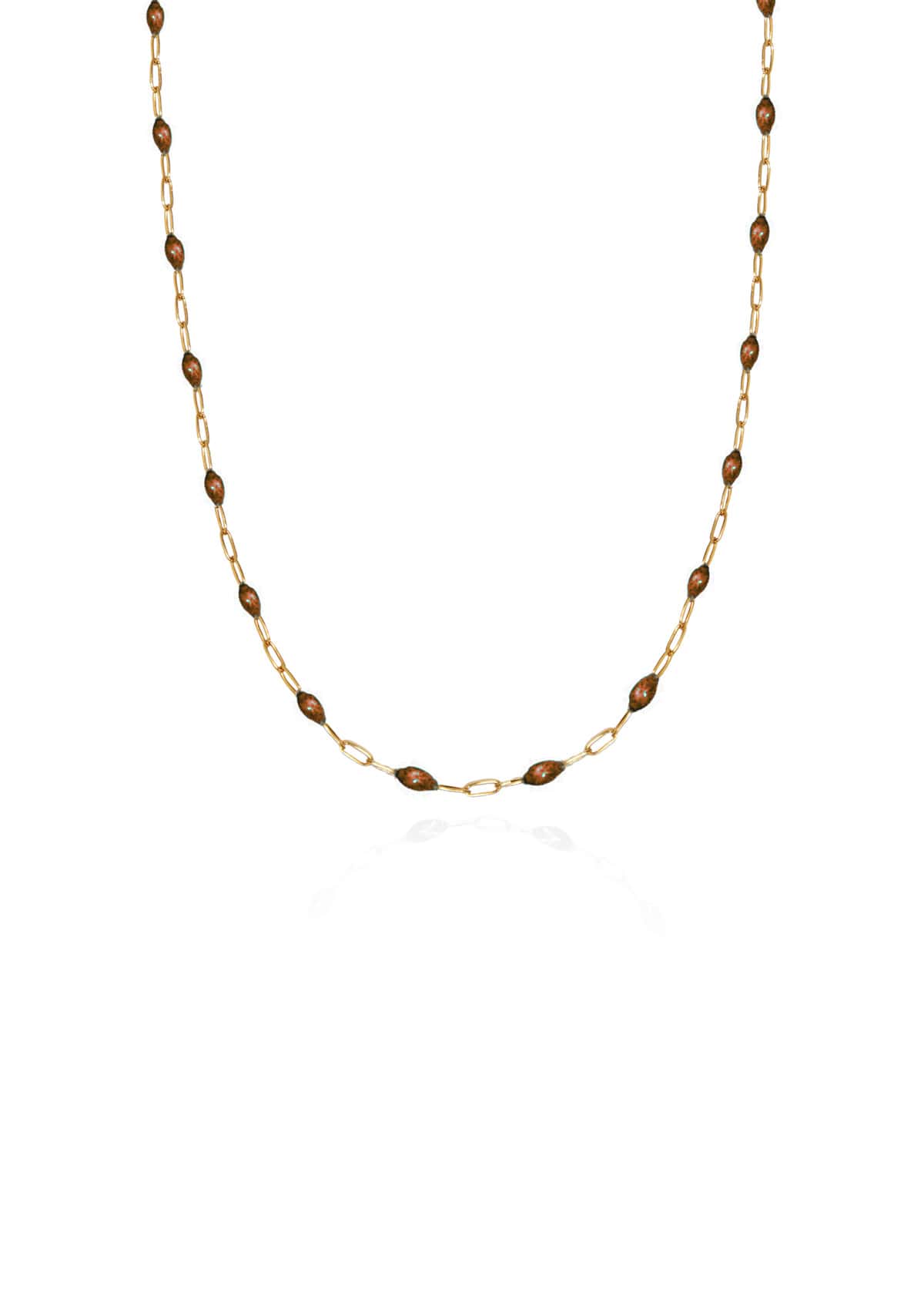 HERMINA ATHENS Bronze Enamel Necklace