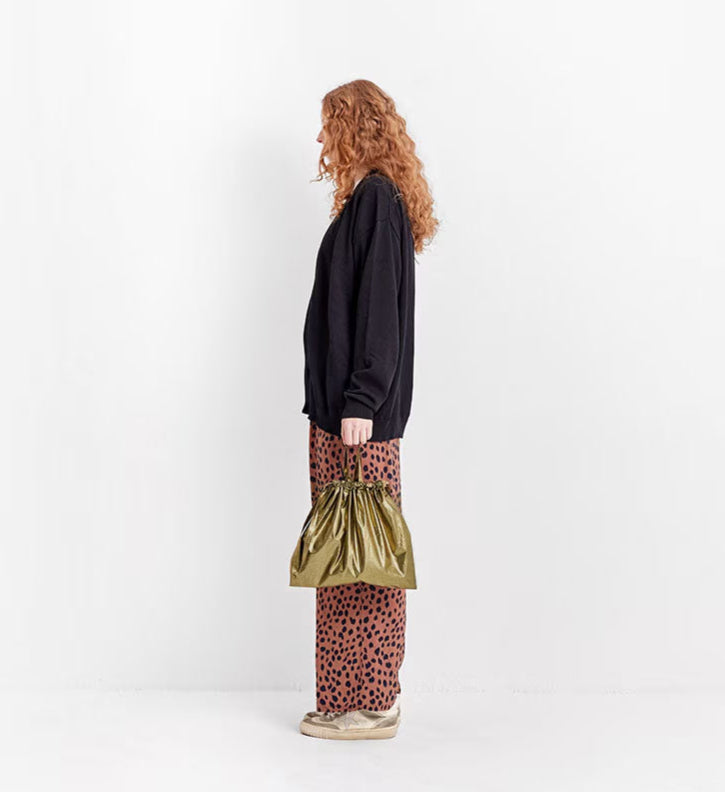Veritecoeur Metalic Pouch Bag - Gold