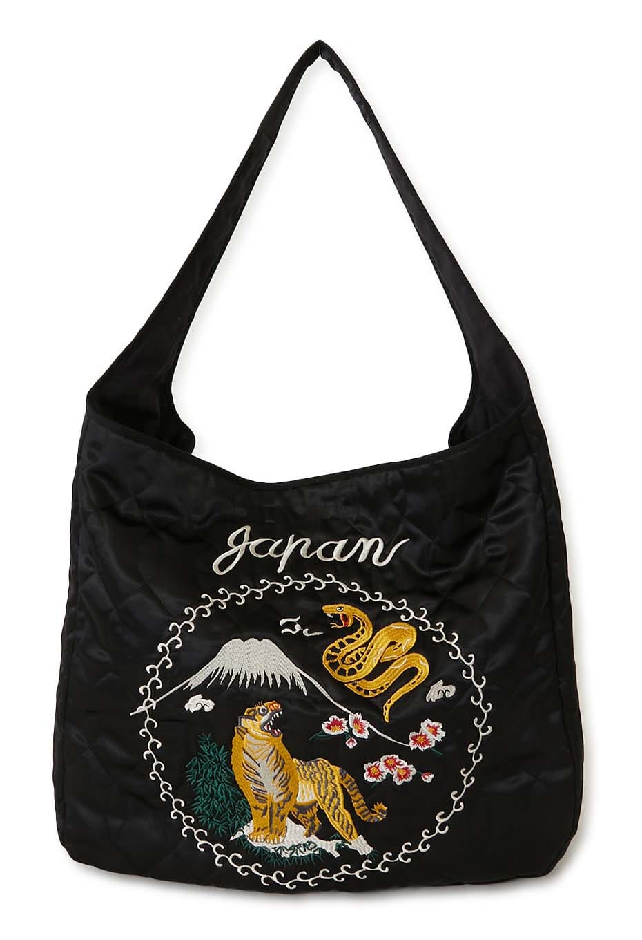 Blue Blue Japan Woven "Tora Ni Fuji" Quilted Mail Bag