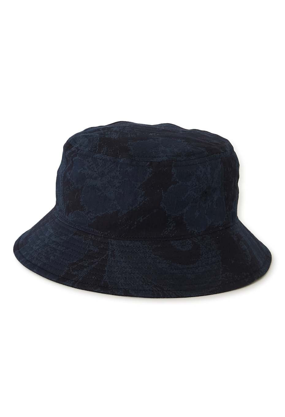 Blue Blue Japan Unisex Woven Nylon/Satin Tsujigahana Bucket Hat