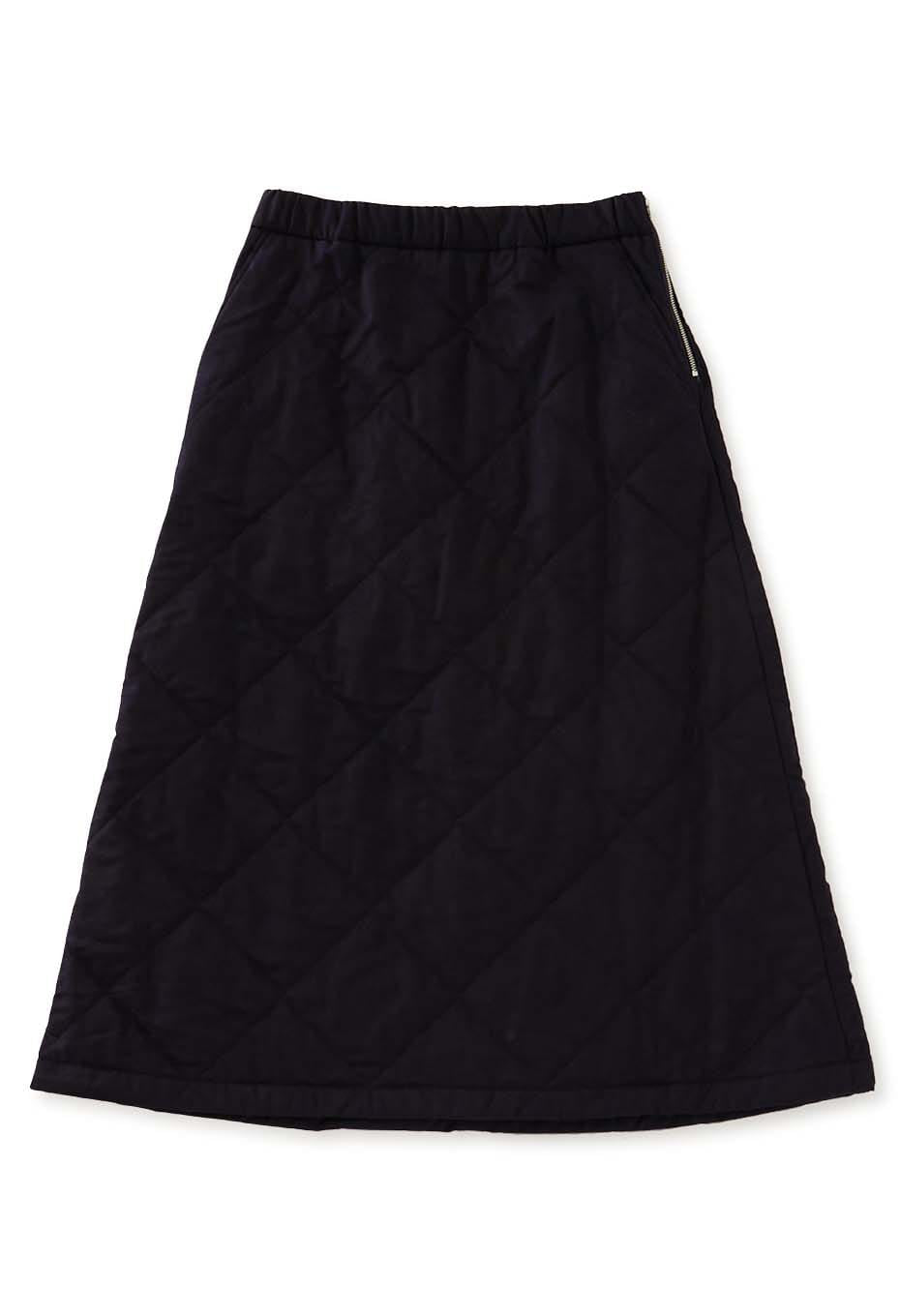 Blue Blue Japan Indigo Tsujigahana Quilted Skirt