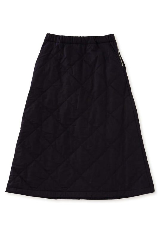 Blue Blue Japan Indigo Tsujigahana Quilted Skirt