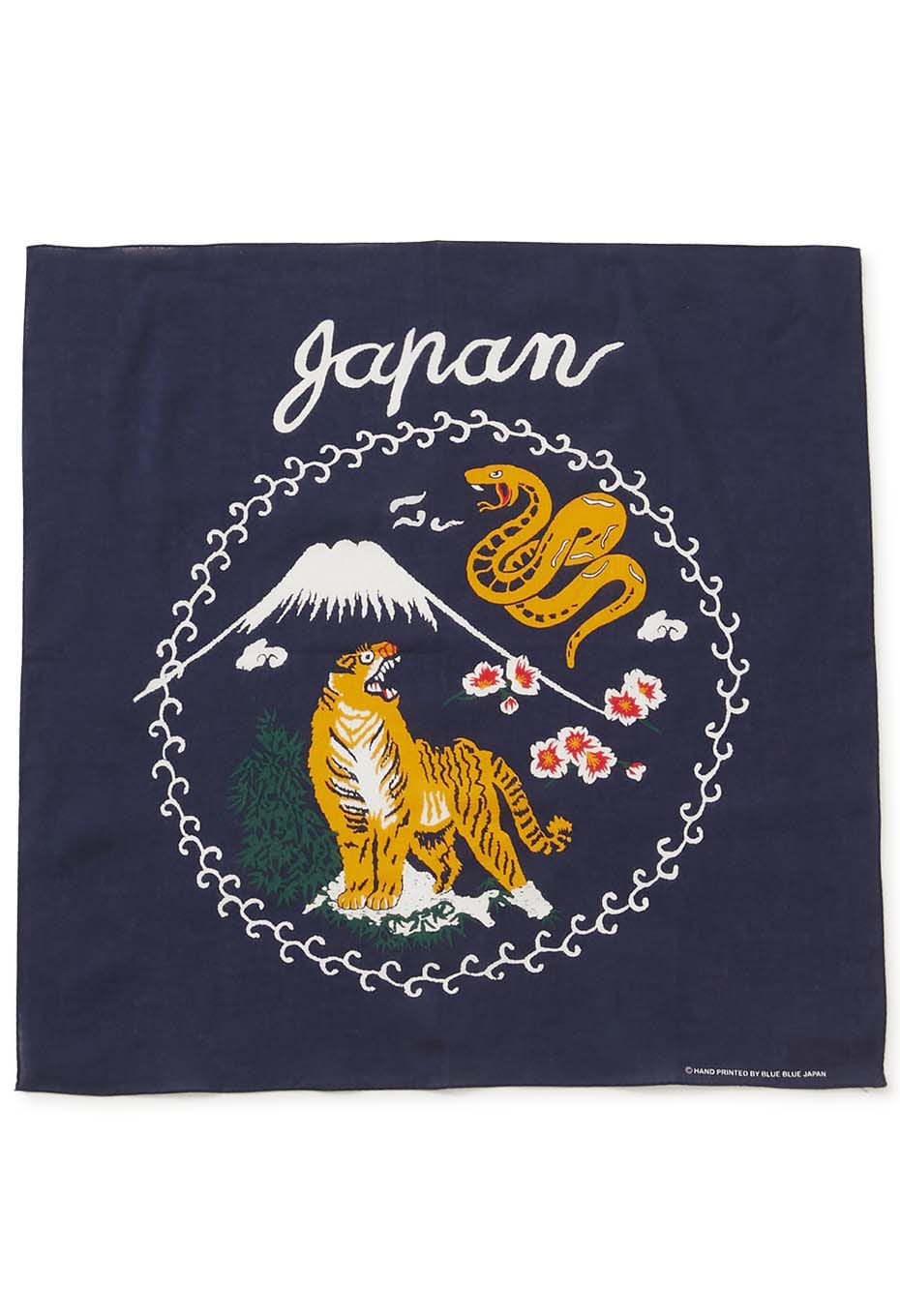 Blue Blue Japan Tora Ni Fuji Bandana