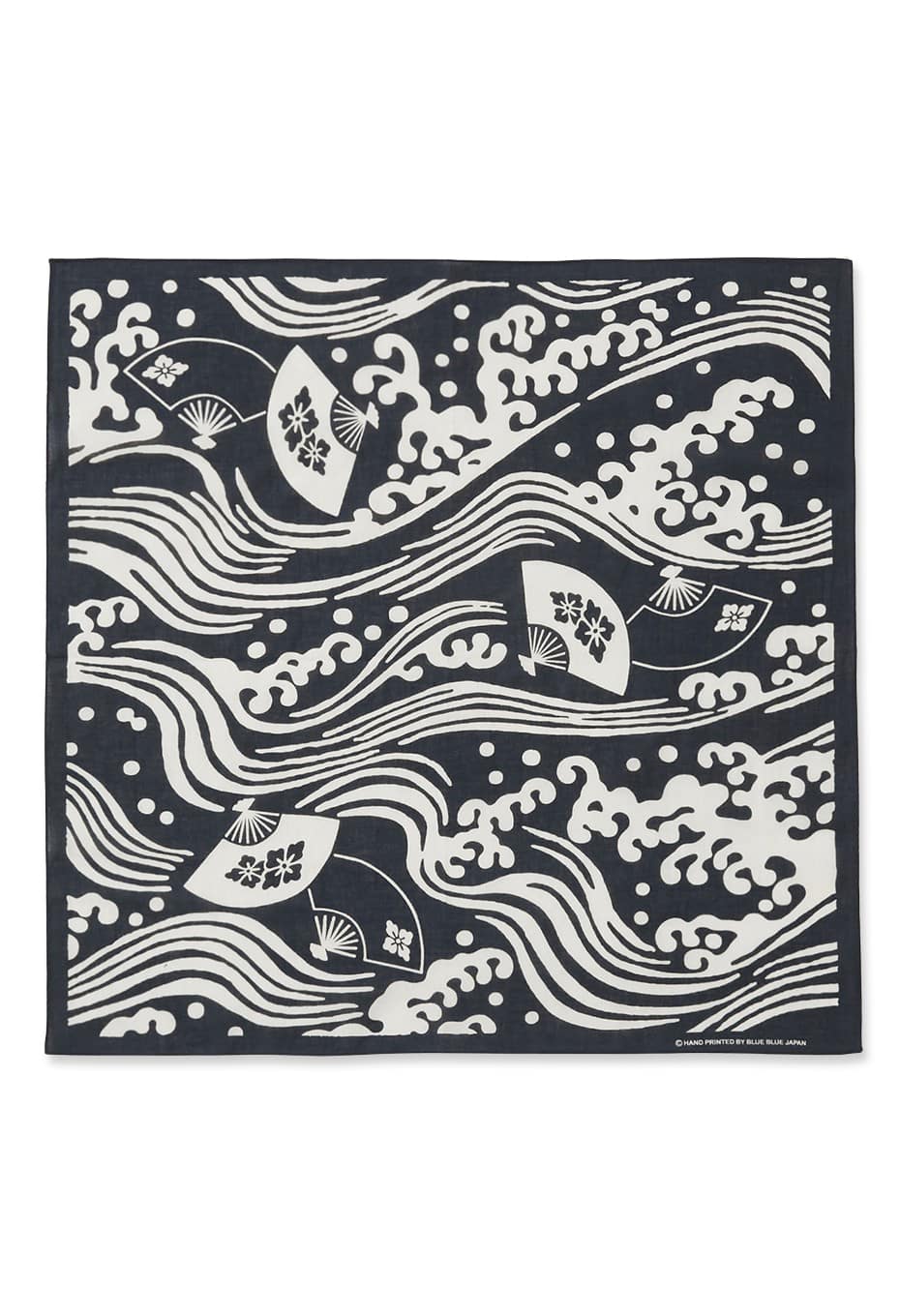Blue Blue Japan Wave and Japanese Fan Bandana