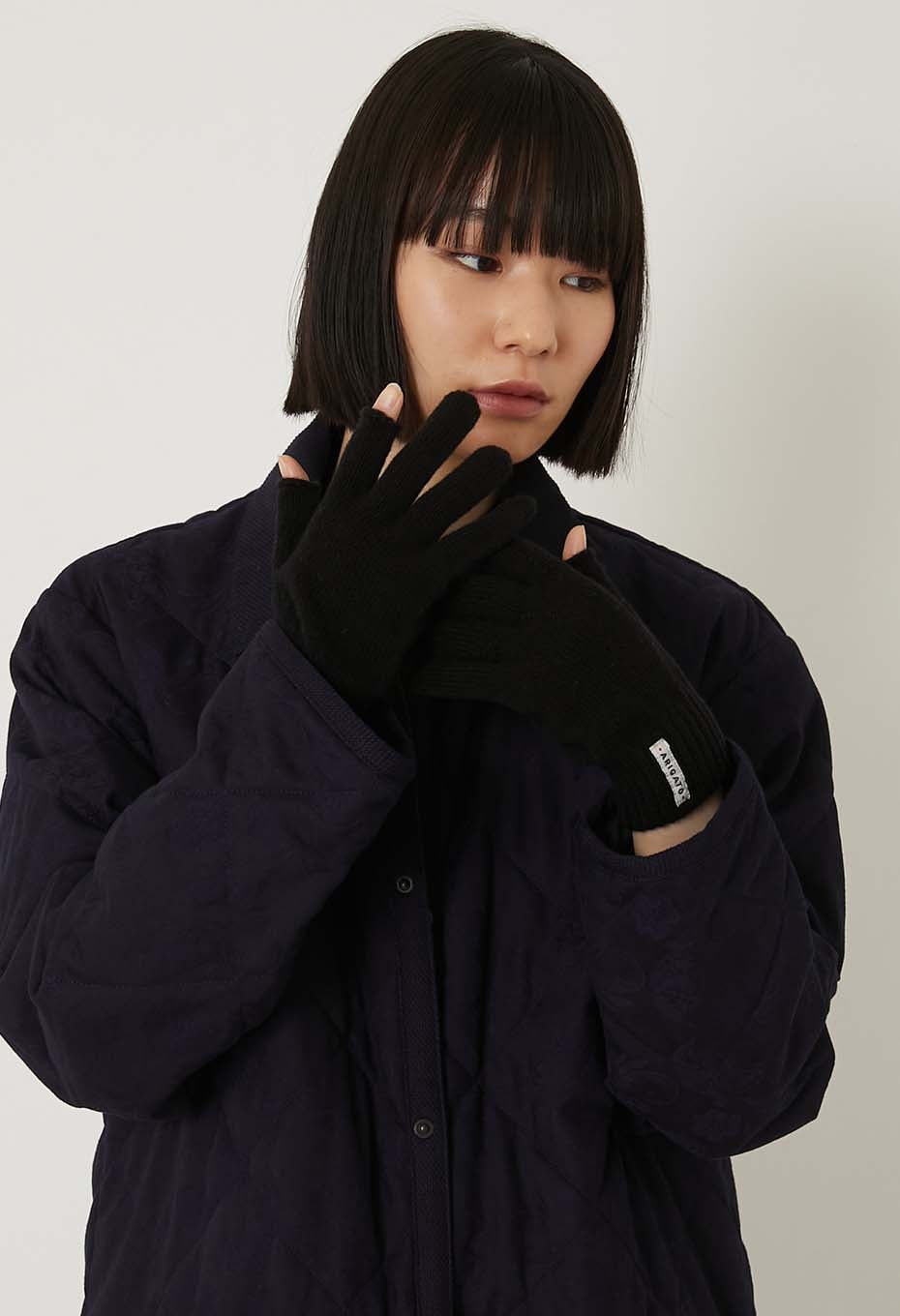 Blue Blue Japan Recycled Cashmere Gloves - 2 colours