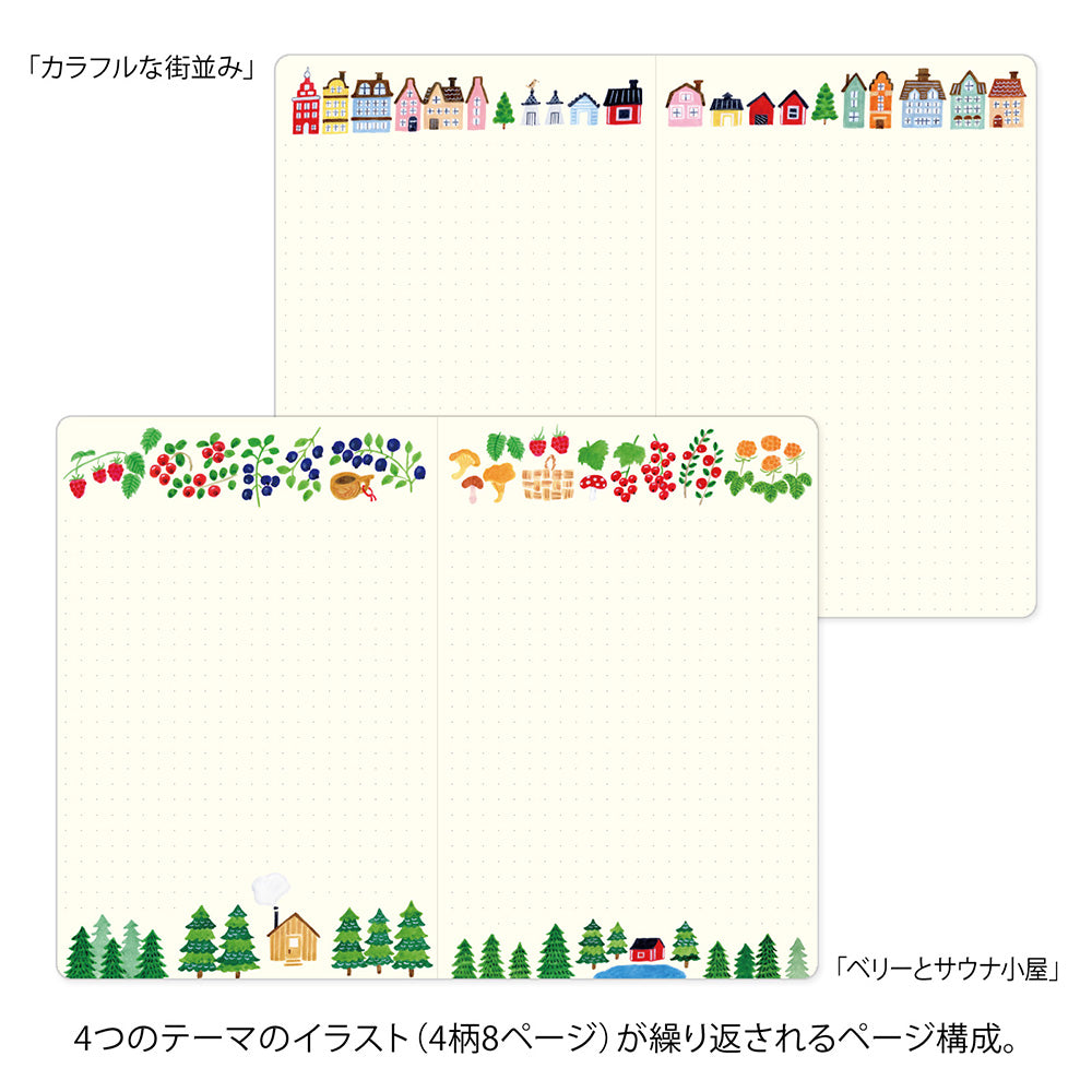 Midori Yuru Log Notebook - Scandinavia