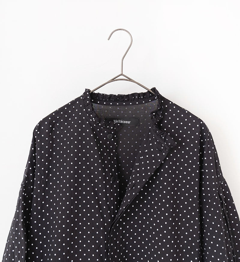 Veritecoeur Polka Dot Dress - Black
