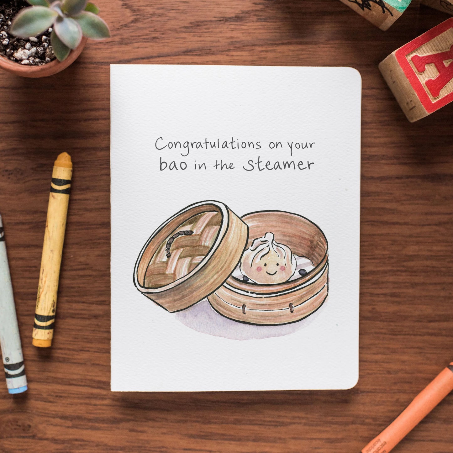 Congragulations on Your Bao in the Steamer Card