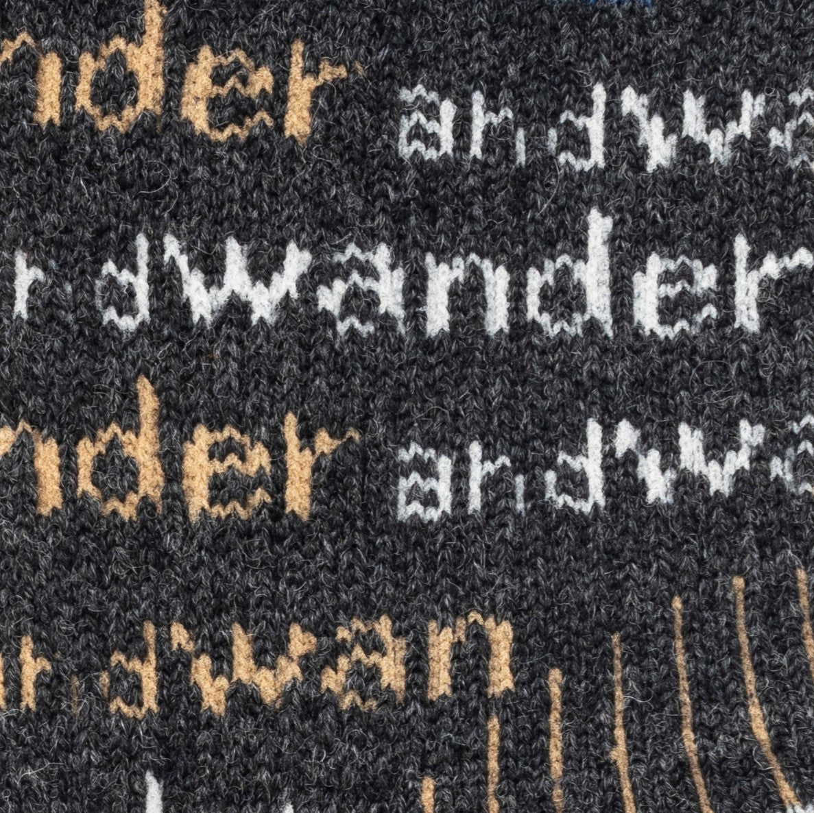 And Wander Wool Socks - Charcoal