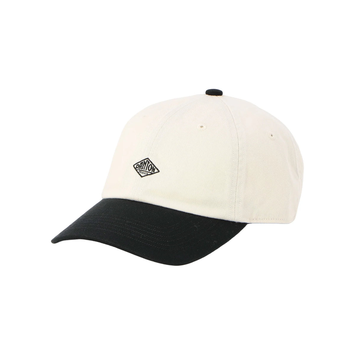 Danton 6-Panel Logo Unisex Chino Cloth Baseball Cap- Ecru * Black