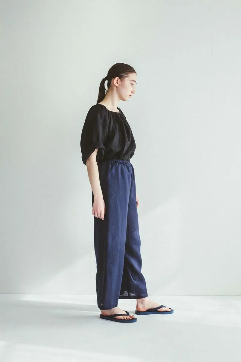 Fog Linen Work Linen Pettipants - Blue Indigo