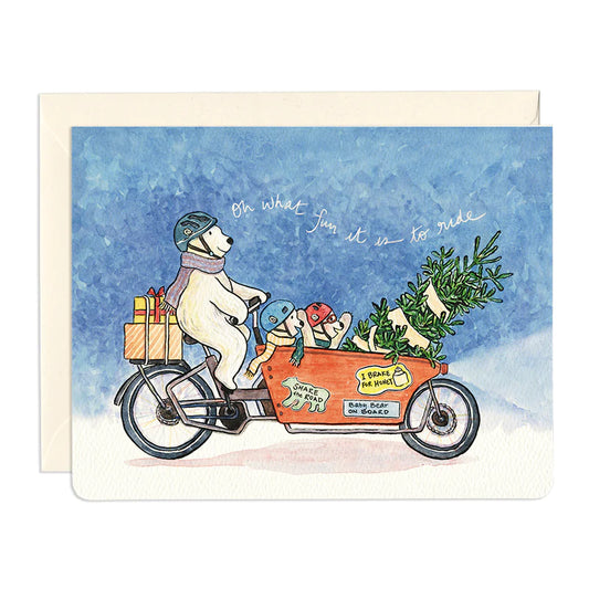 Oh What Fun It Is To Ride Holiday Card