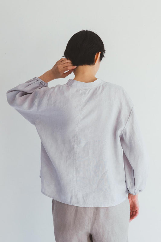 Fog Linen Work Linen Sibilla Top-Pigeon