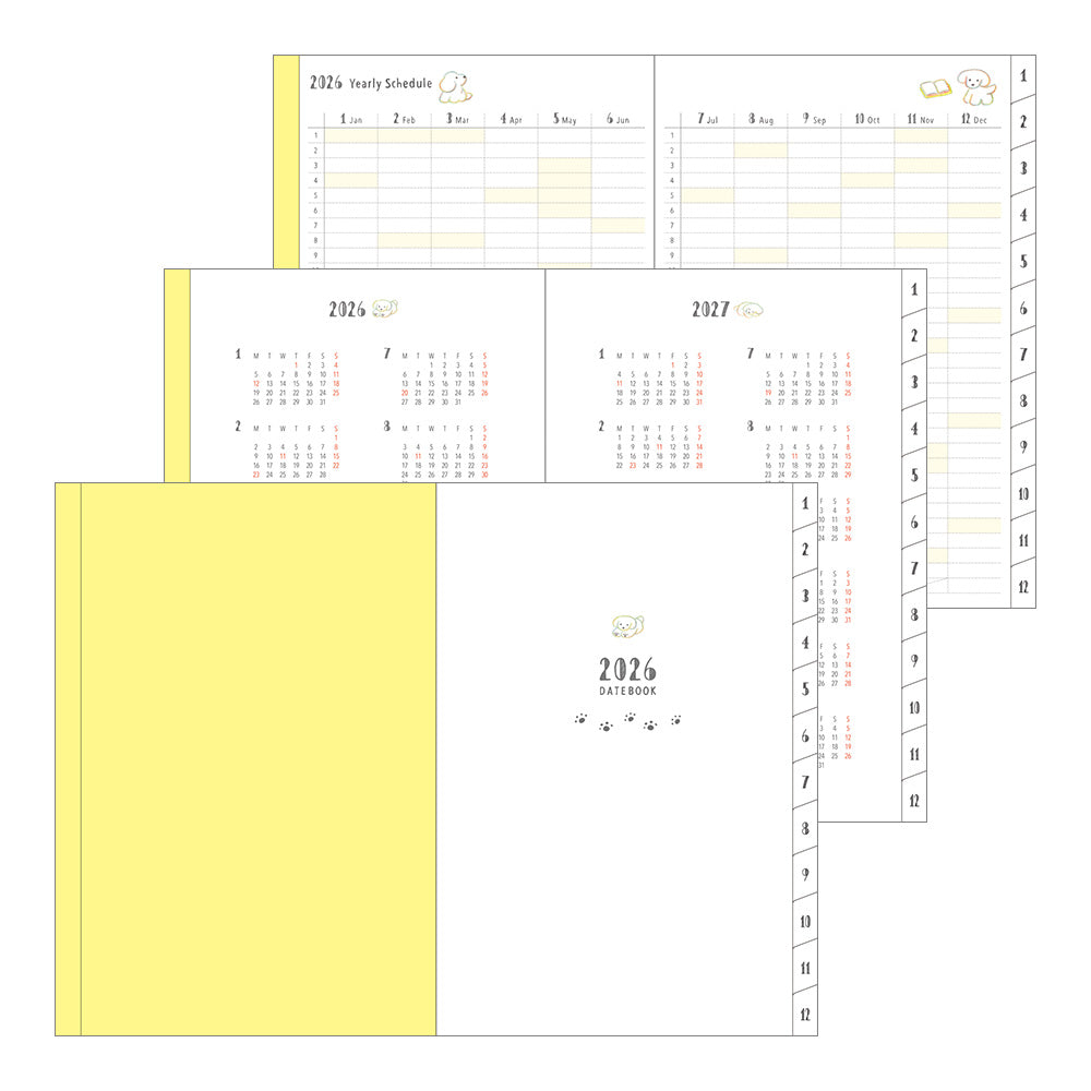 Midori 2026 Planner - Dog