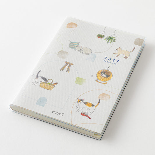 Midori 2027 B6 Pocket Diary - Cat