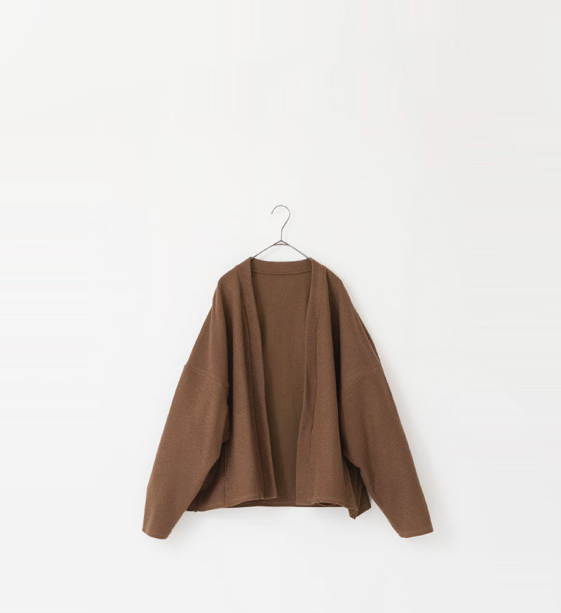 Veritecoeur Bouclé Cardigan - Brown
