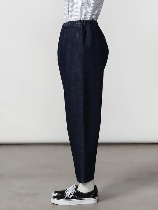 Danton Women's Denim Easy Pants - Indigo