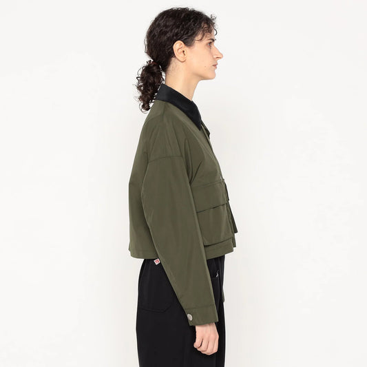 Danton Woman's Women's Nylon Taffeta Short Jacket - Olive