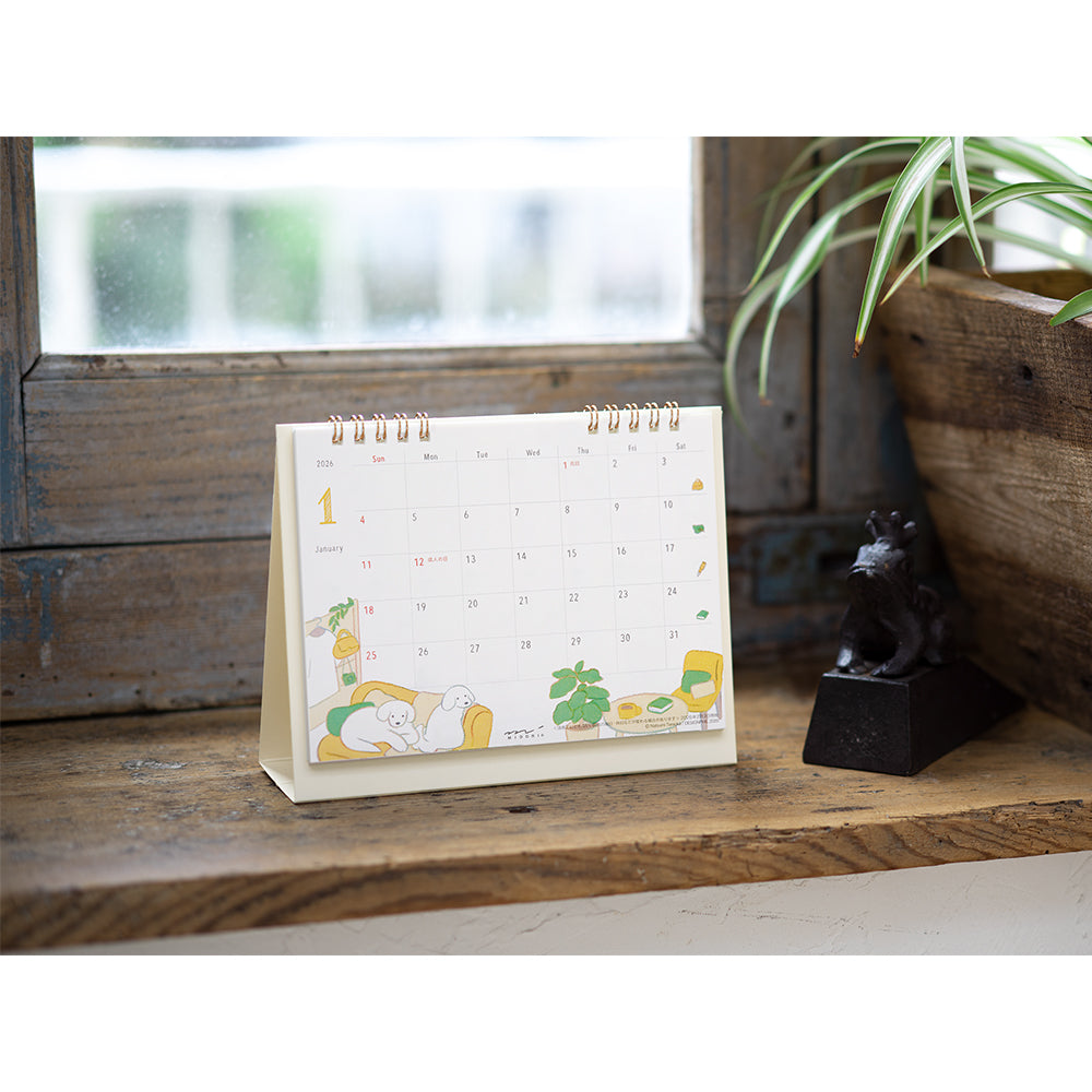 Midori 2026 Ring Calendar - Dog