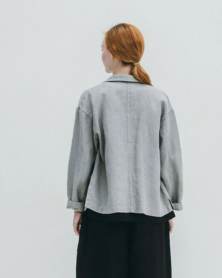 Fog Linen Work Vivian Tailored Jacket - Mouette
