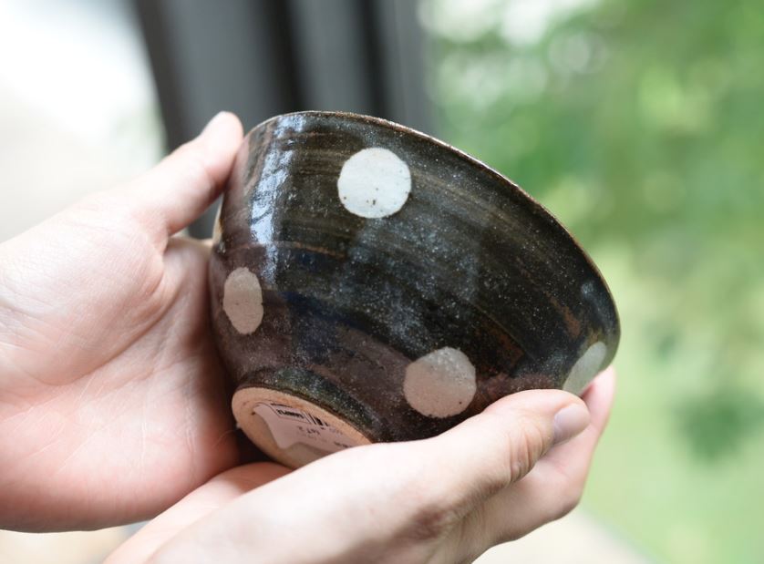 Studio M Polka Dots (Mizutama) Bowl - Black