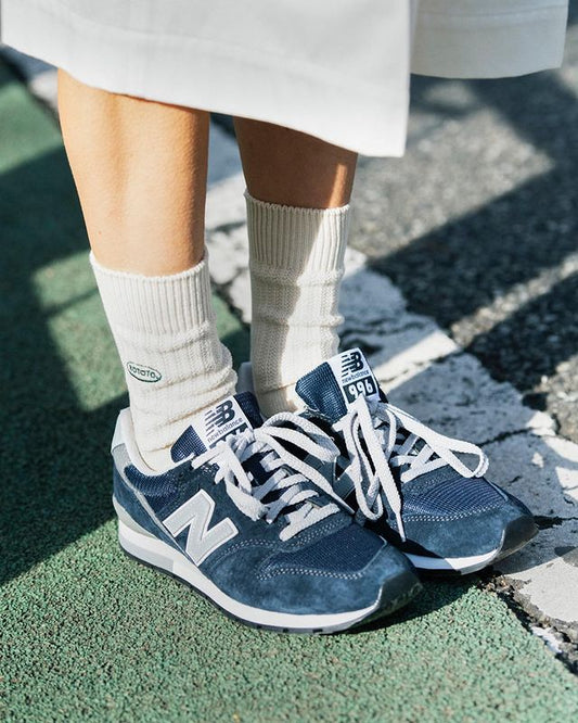 Rototo 90’s LOGO CREW SOCKS (Ivory)