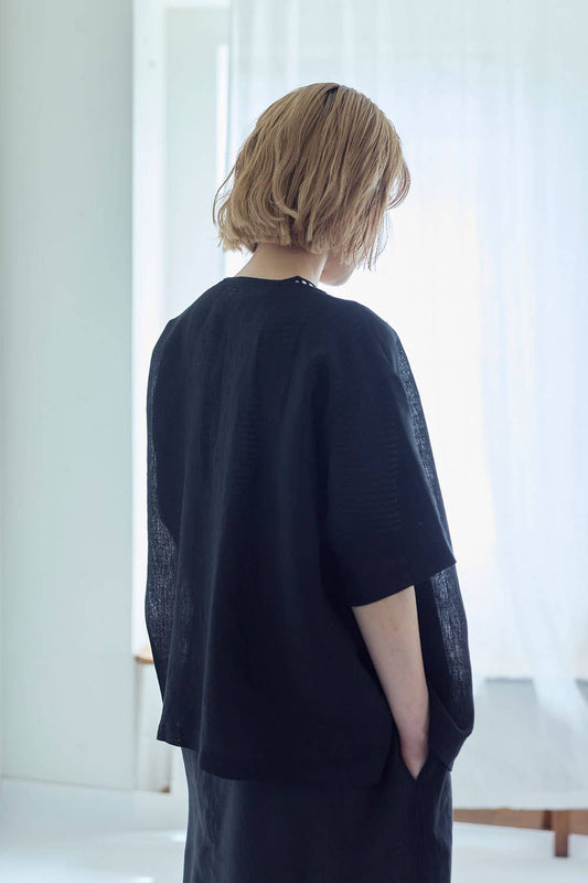 Fog Linen Work Anne Top Black