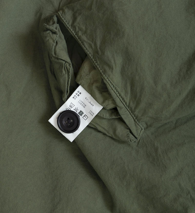 Veritecoeur Garment Dye Long Coat - Khaki