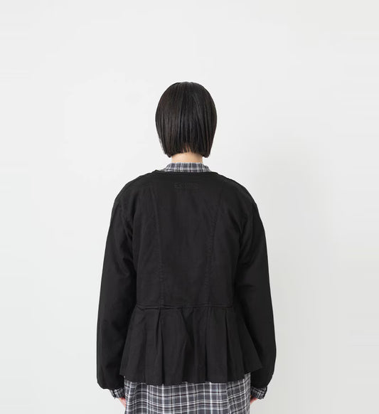 Veritecoeur Back Pleated Jacket - Black