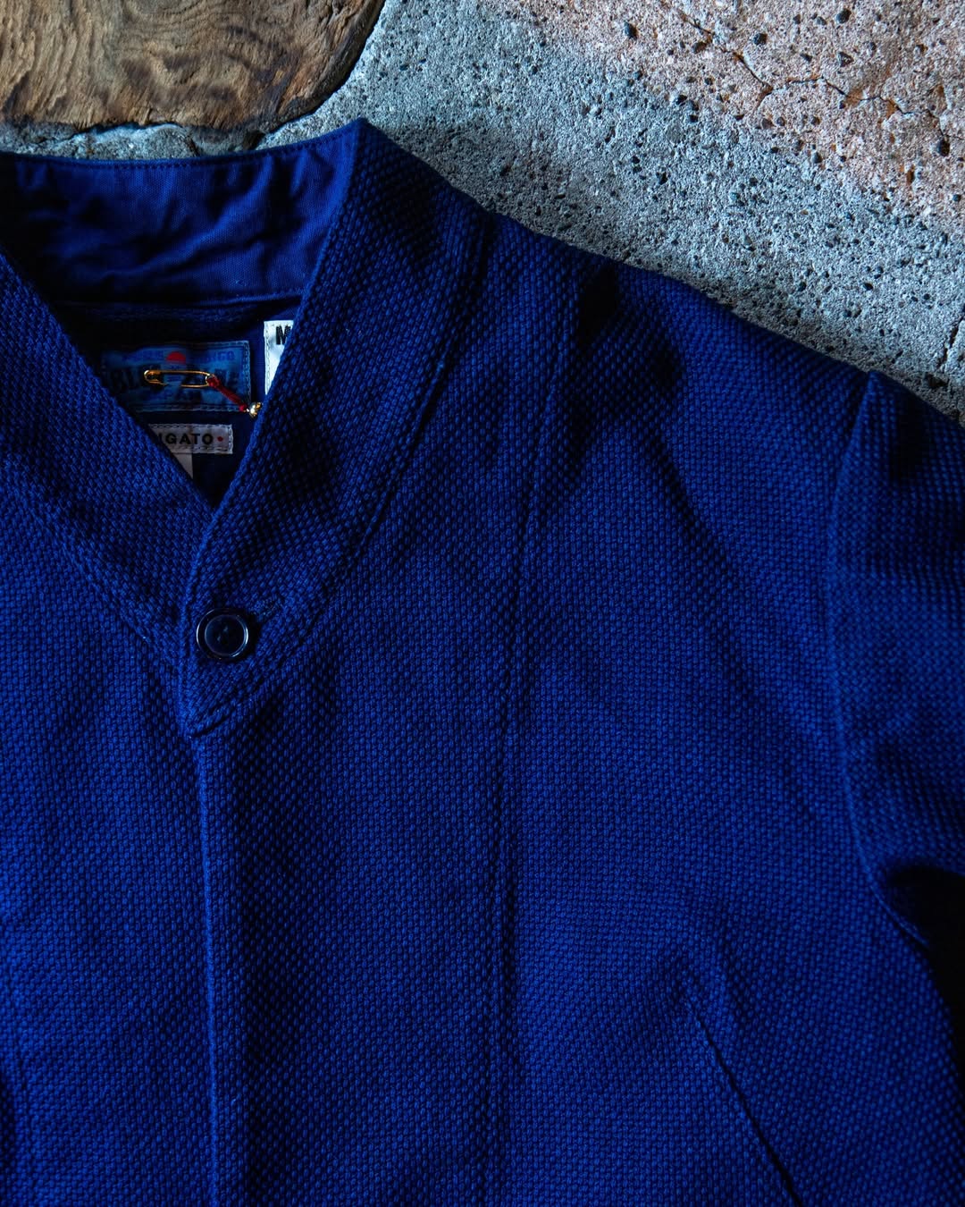Blue Blue Japan Woman's Sashiko Double Cloth Haori Jacket