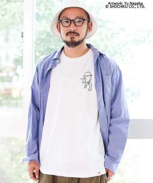 BEAMS Japan x Ozu Yasujiro T-shirt - 120th Anniversary (White)