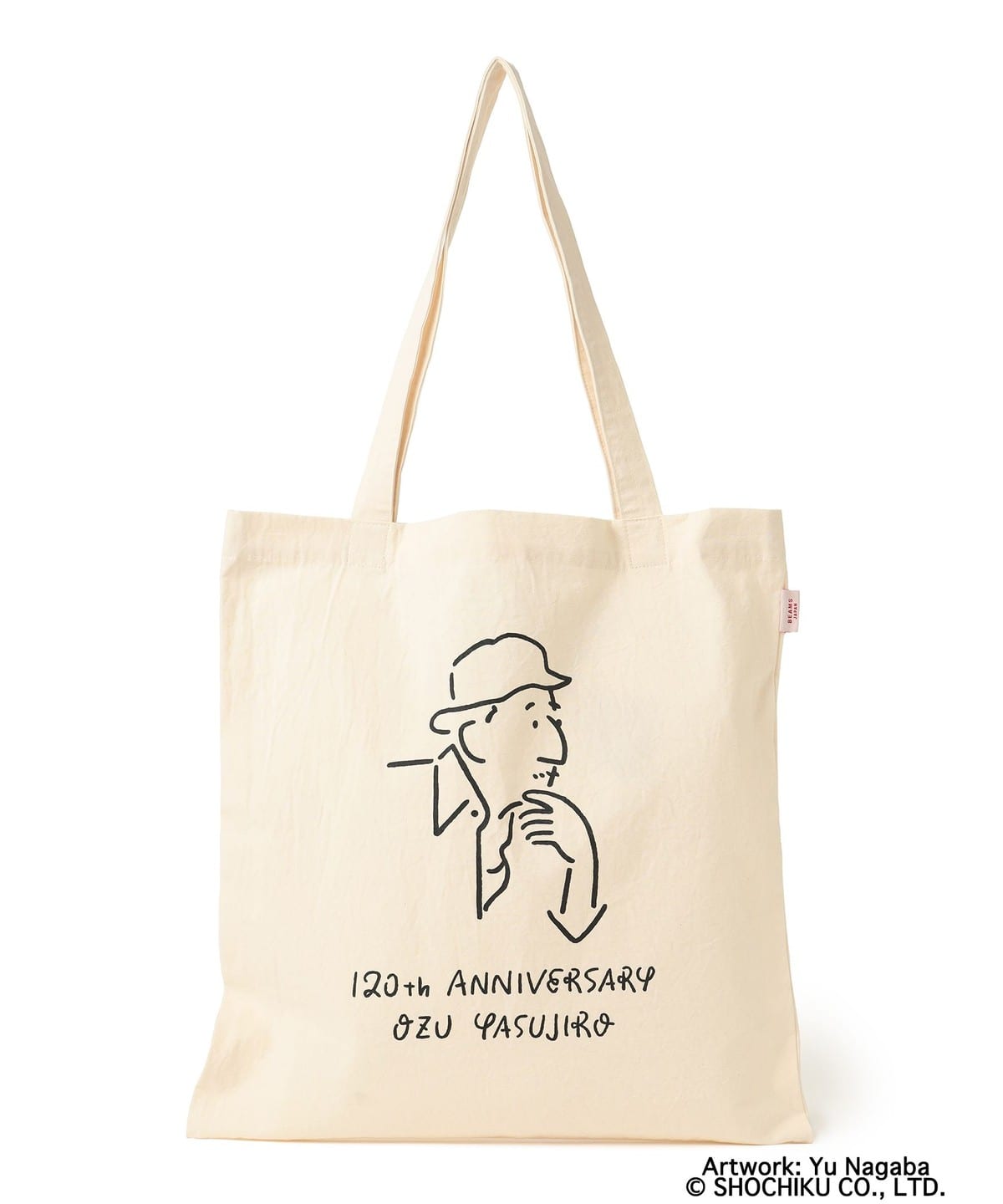 Ozu Yasujiro 小津安二郎 X BEAMS Japan Tote Bag - 120th Anniversary (White)