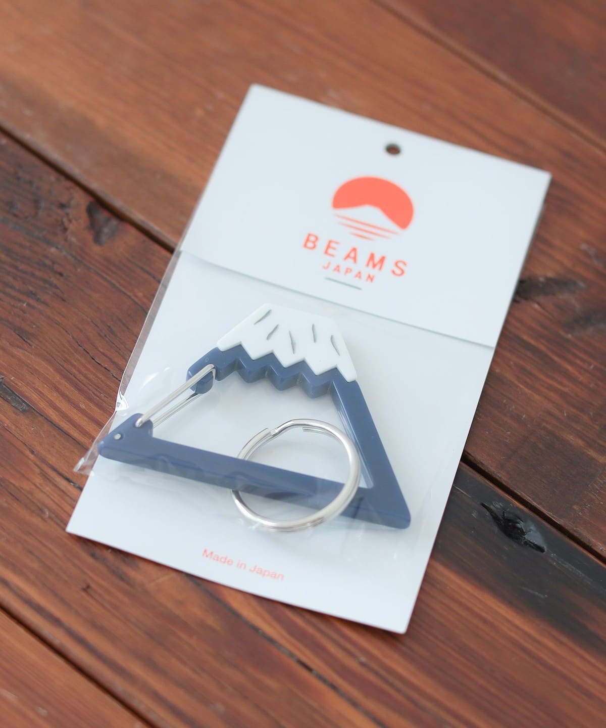 BEAMS JAPAN Mt. Fuji Keychain (Blue/Red)