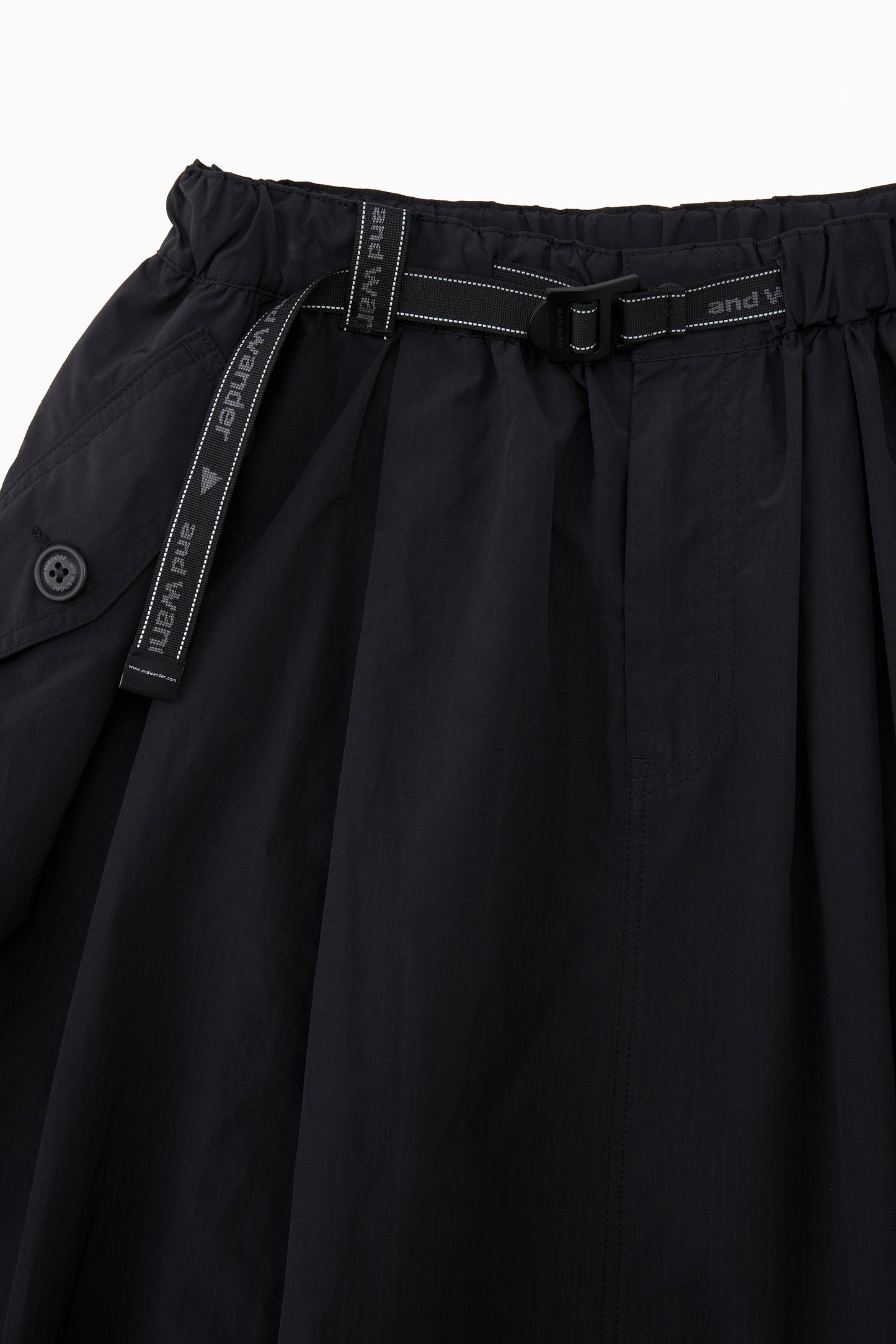 And Wander Oversized Cargo Skirt - Black