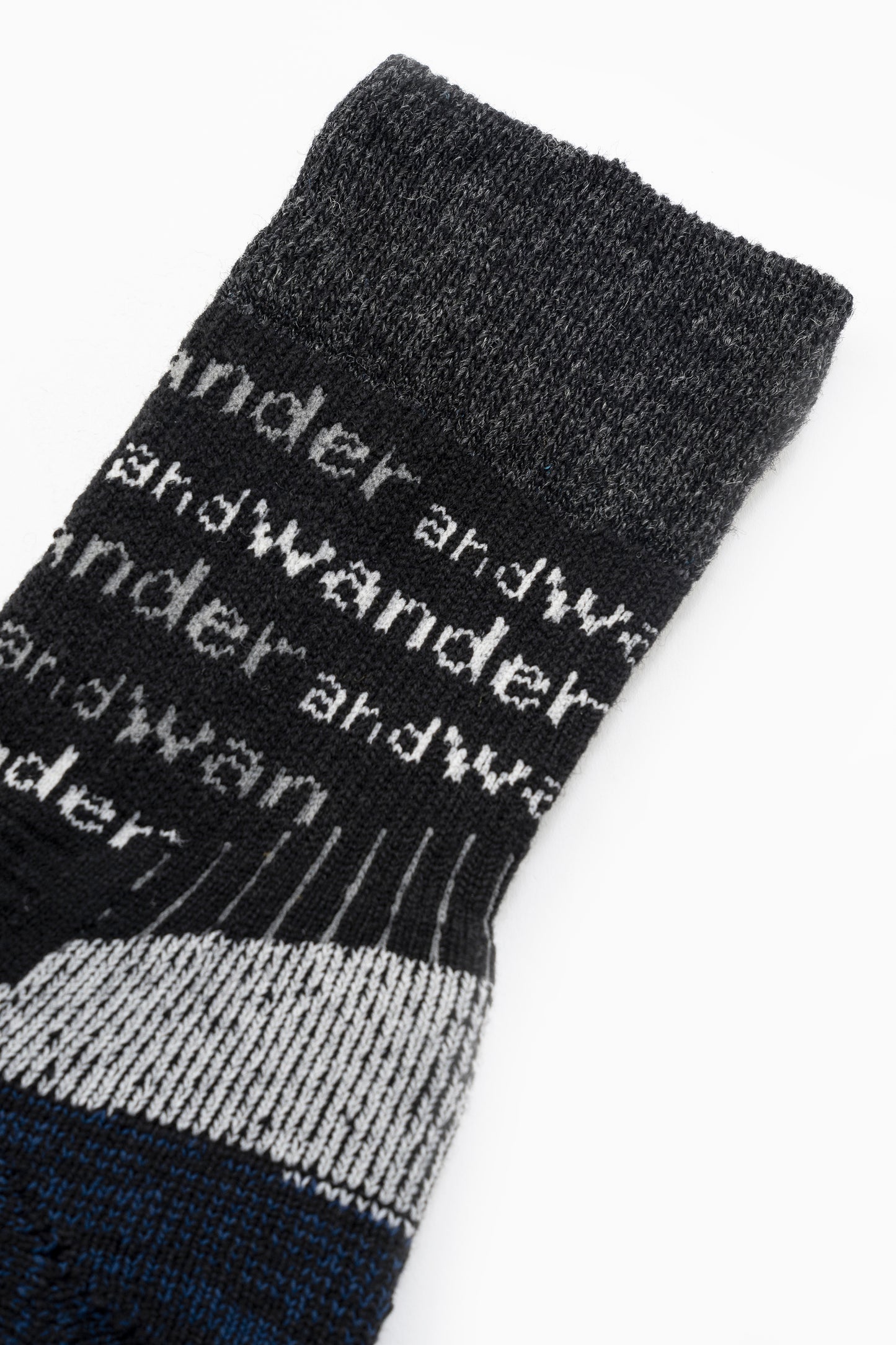 And Wander Wool Socks - Black