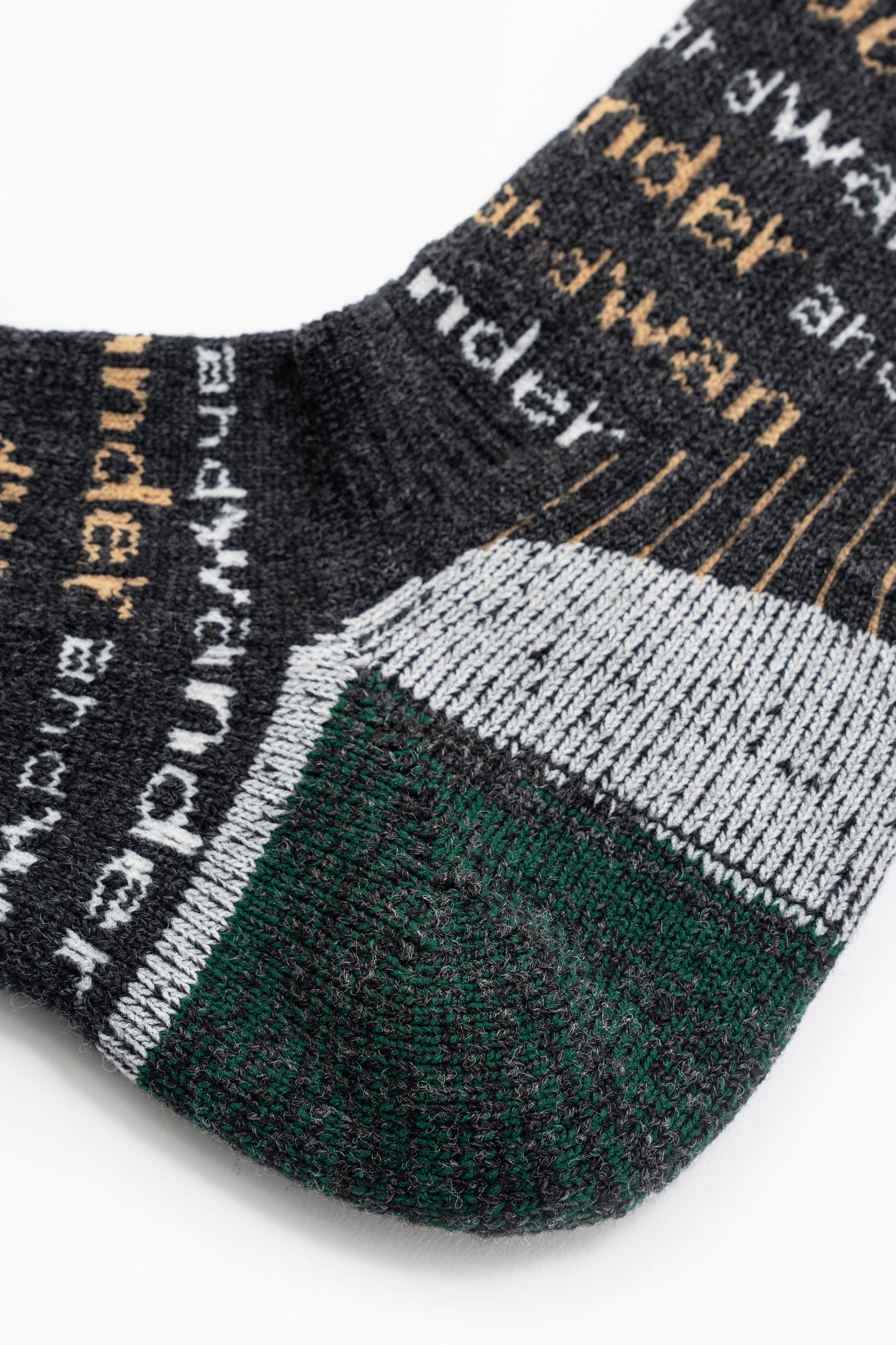 And Wander Wool Socks - Charcoal