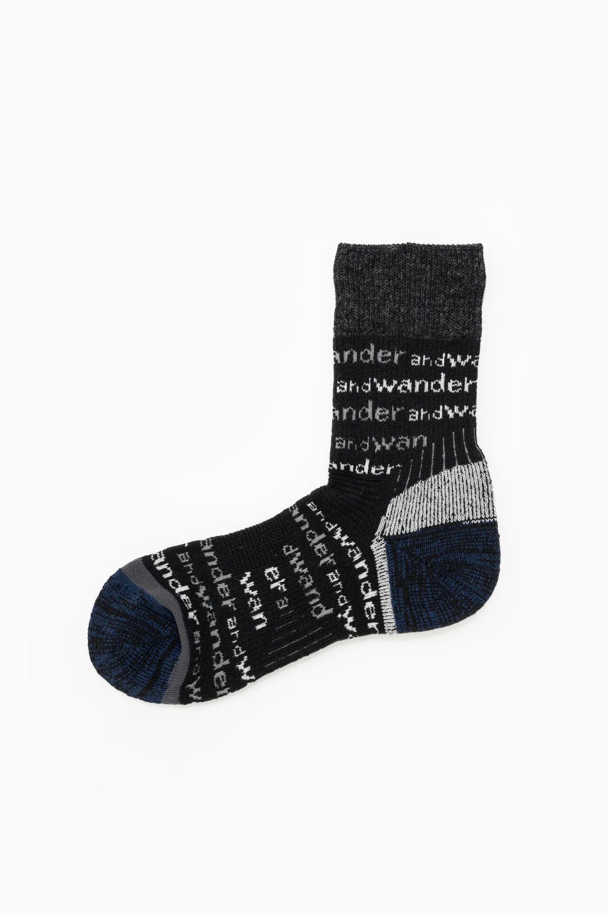 And Wander Wool Socks - Black