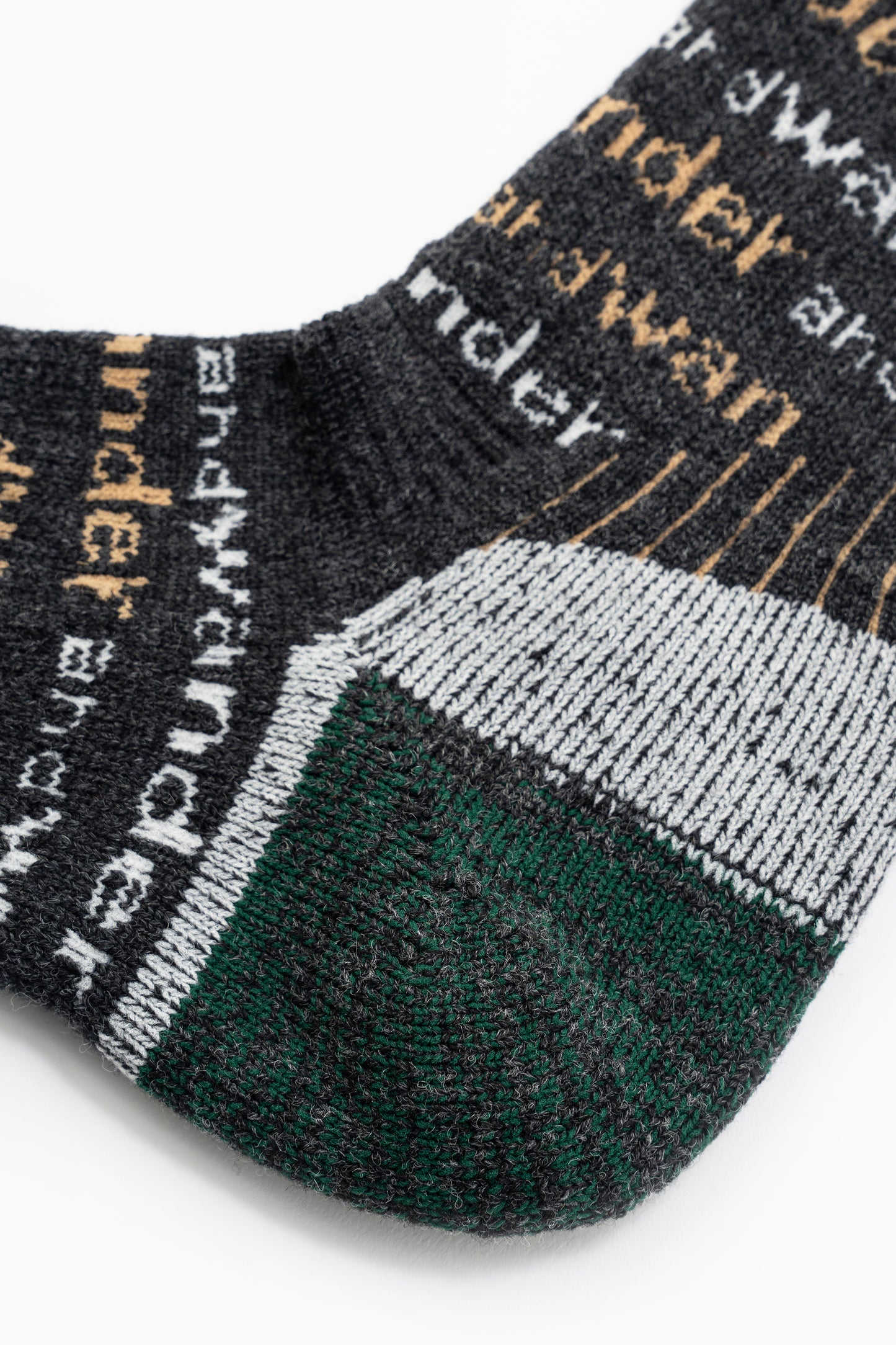 And Wander Wool Socks - Charcoal