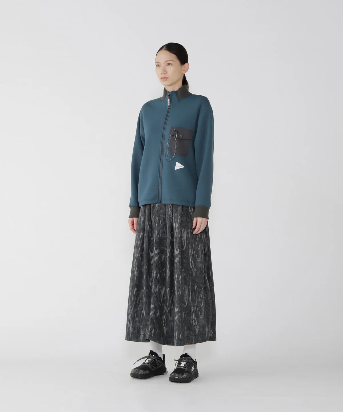 And Wander Printed Ripstop Cargo Skirt