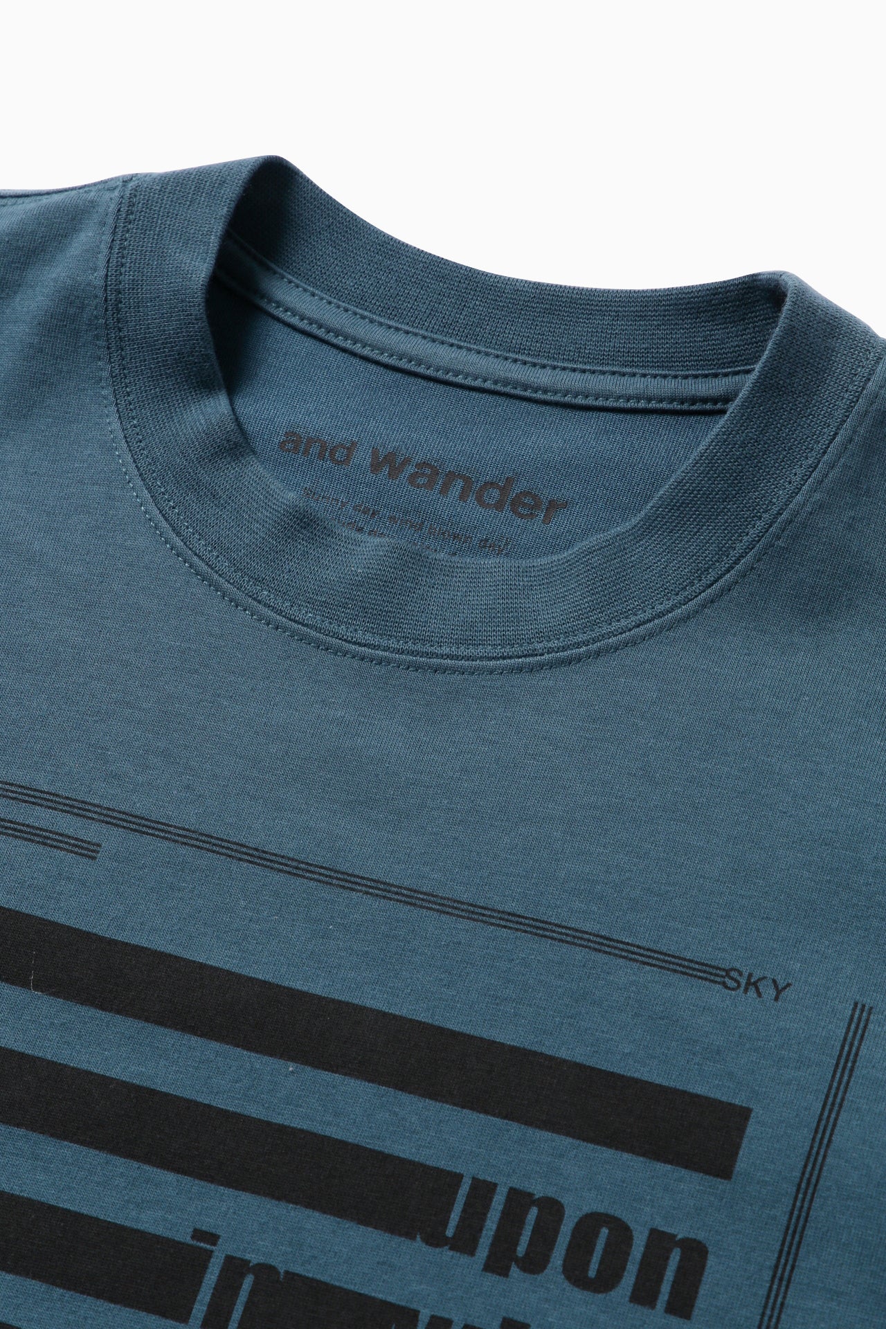 And Wander Unisex Typography Printed Long-sleeve Shirt