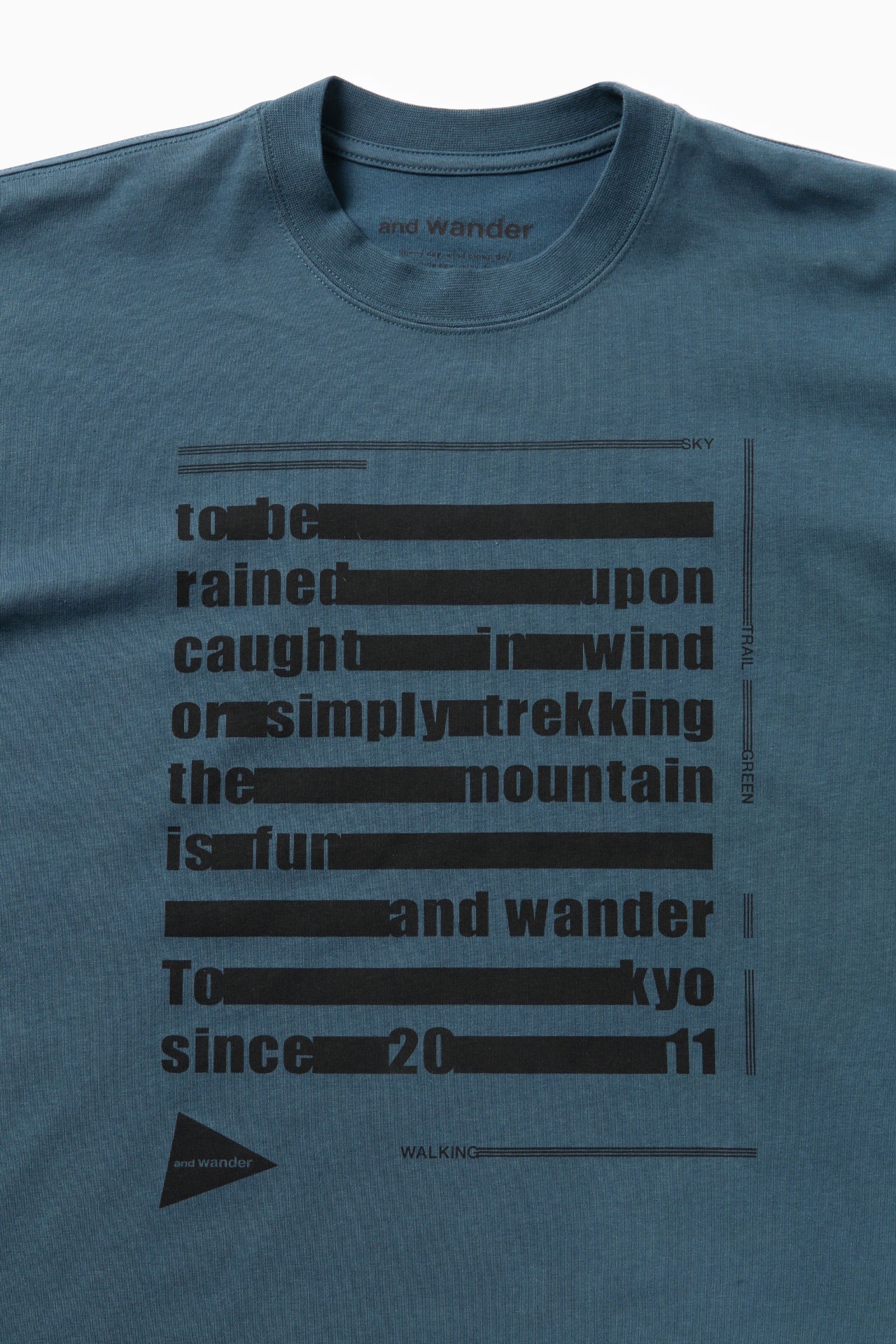 And Wander Unisex Typography Printed Long-sleeve Shirt
